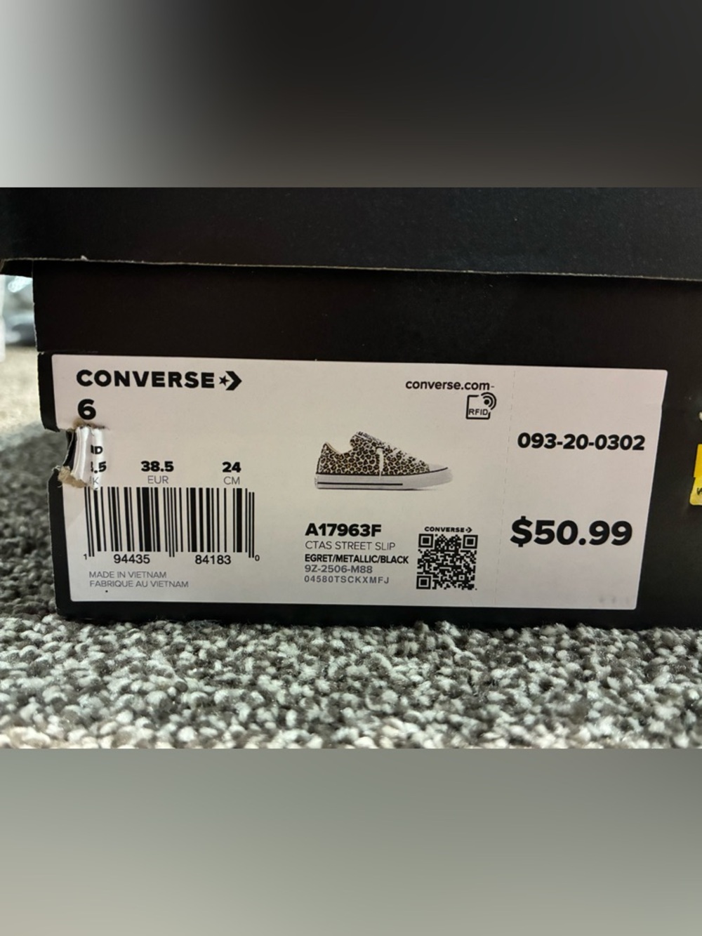 Converse All Star Animal Print Low Top Sneakers - Picture 8 of 8